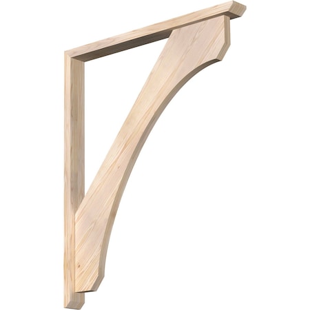 Legacy Slat Smooth Bracket W/ Offset Brace, Douglas Fir, 3 1/2W X 36D X 44H